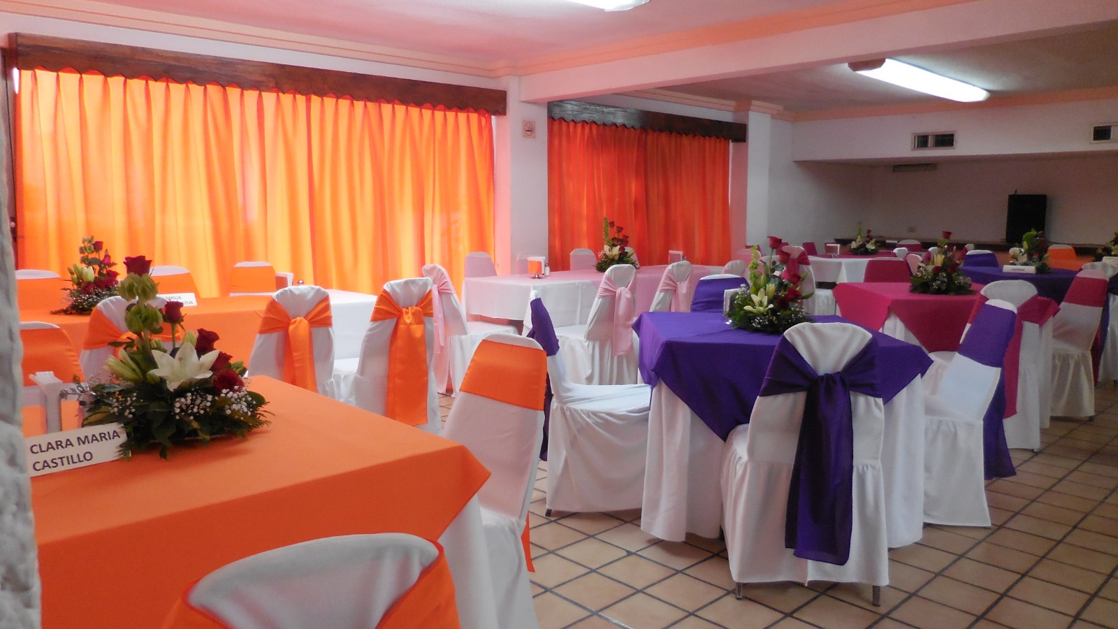 Salón para eventos del Hotel QuintaMar